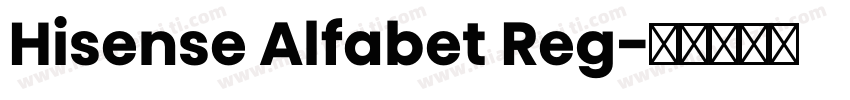 Hisense Alfabet Reg字体转换